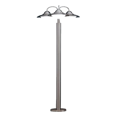 Eurolux O86Ss Sidney Satin Chrome Standing Lantern