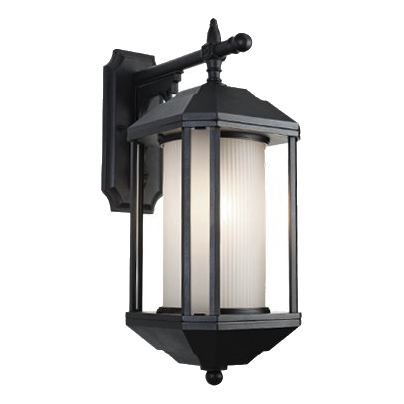 Bright Star L519 Black Down Facing Wall Lantern
