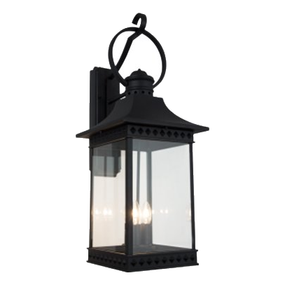 Bright Star L520 Black Down Facing Wall Lantern
