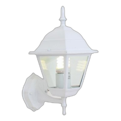Eurolux O14W White Wall Lantern