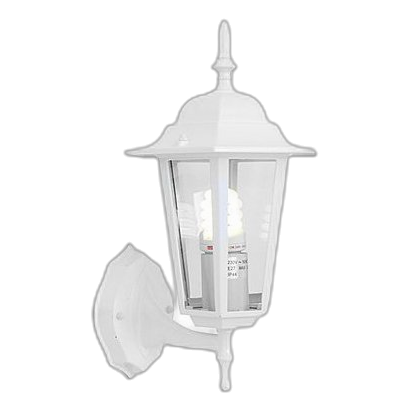 Eurolux O15W White Wall Lantern