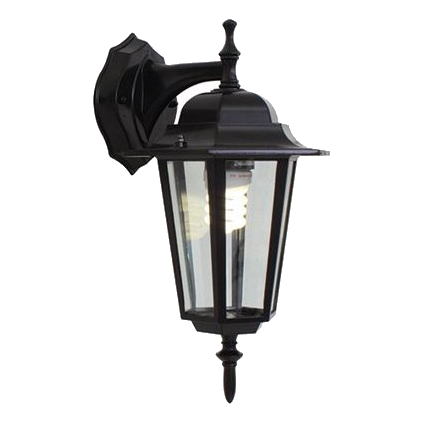 Eurolux O18B Black Wall Lantern