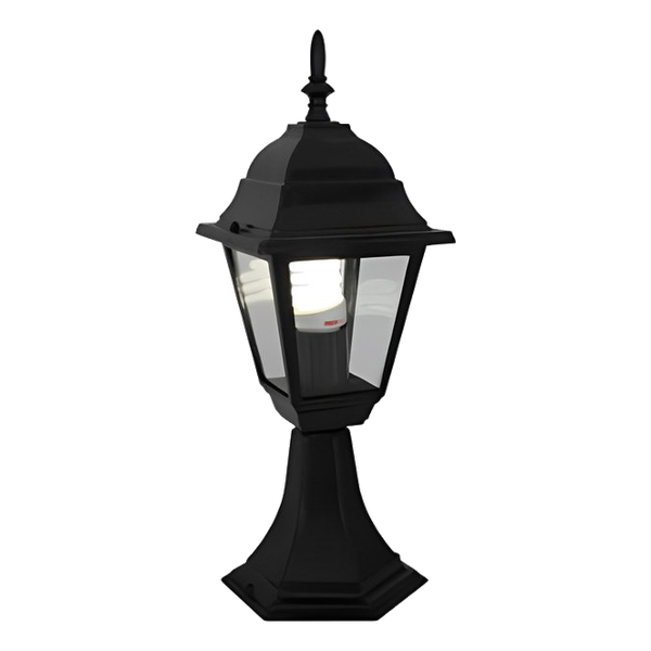 Eurolux O19B Black Pillar Lantern