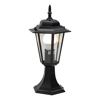 Eurolux O20B Black Pillar Lantern