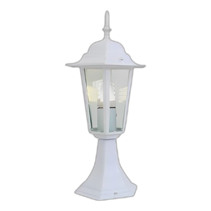 Eurolux O20W White Pillar Lantern