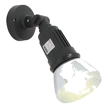 Eurolux O29B Black Plastic Par38 Wall Light