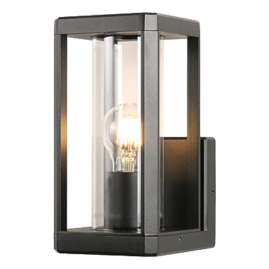 Eurolux O666 Bhok Square Ali Outdoor Black Wall Light