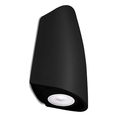 Spazio 2A3.000.000.Axz1R Mamete Round 3000K Black Wall Light