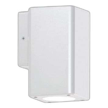 Spazio 4531.2.31 Ryka Square 1L White Downface Wall Light