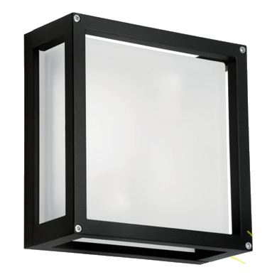 Spazio 4546.01.30 Cube Black Wall Light