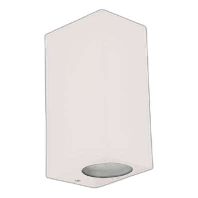Spazio 4556.2.31 Block P White Up & Down Wall Light