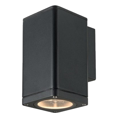 Synerji Syok01Bk Kube Black Up Or Down Facing Wall Light