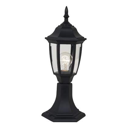 Synerji Syowl012Bkes Black Pillar Lantern