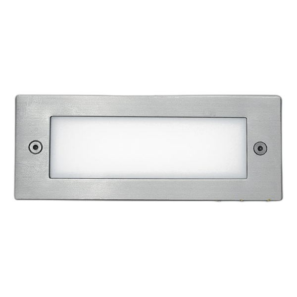 Spazio 4474/3038 Rect Plain 170Mm 3000K Steel Foot Light