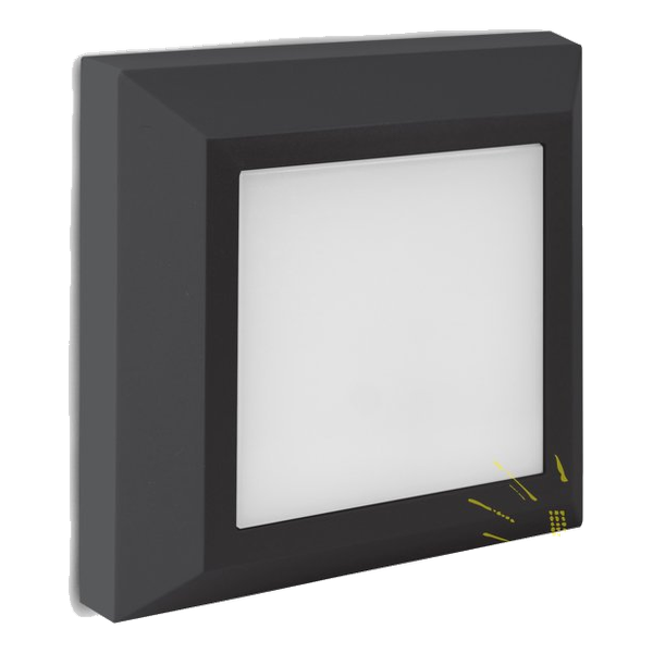 Spazio 4487.3.30 Ozo Square Plain Ctc Black Foot Light