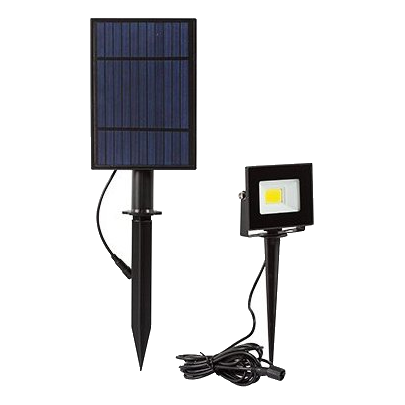 Eurolux H223 Black Solar Garden Spotlight