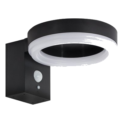Bright Star Ls023 Matt Black Solar Wall Light