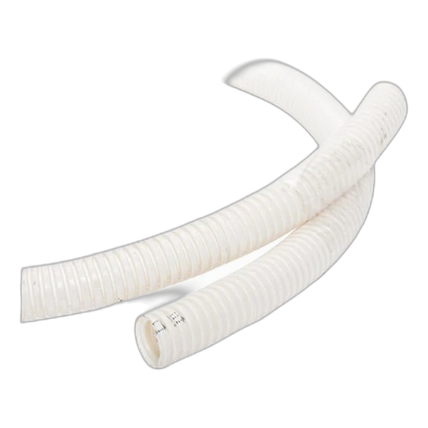 Convoluted Tubing – Medium Duty 20MM PVC Flexible White