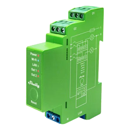 Shelly Pro 2Pm Dimmer Power Meter Switch