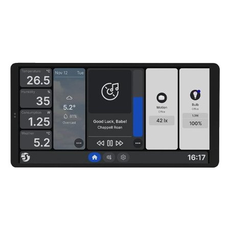 Shelly Wall Display X2 + Blu H&T Control Panel
