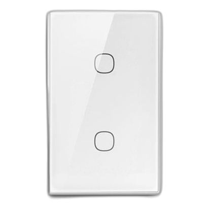 Sonoff T6-2C-120M 2 Channel T6 Wi-Fi Smart Light Switch, White