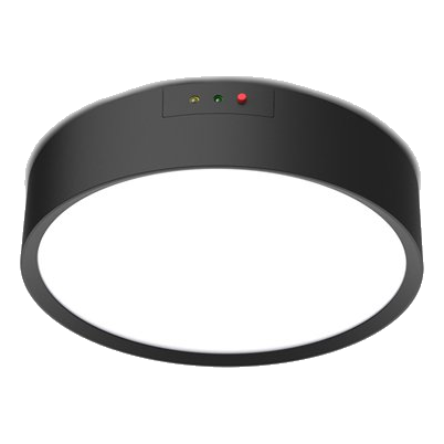 Spazio 4514.1830E Emergency Black Ceiling Light