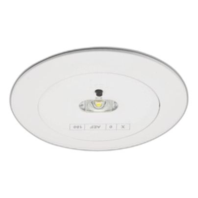 Spazio 4651 Recessed White Emergency Led Light