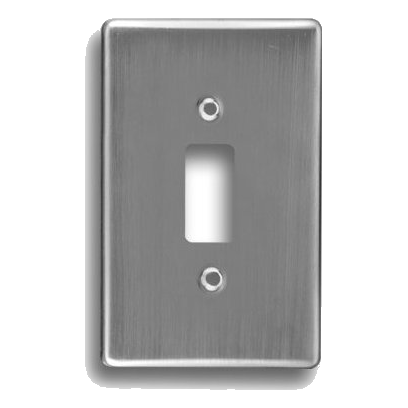 Crabtree Classic 6541/511 2X4 1 Lever Cover Plate, Satin Chrome