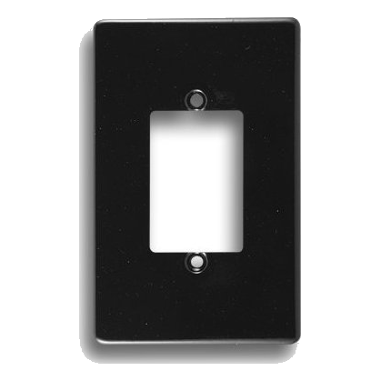 Crabtree Classic 6543/108 2X4 3 Lever Cover Plate, Black
