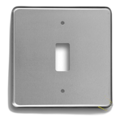 Crabtree Classic 6553/511 4X4 1 Lever Cover Plate, Satin Chrome