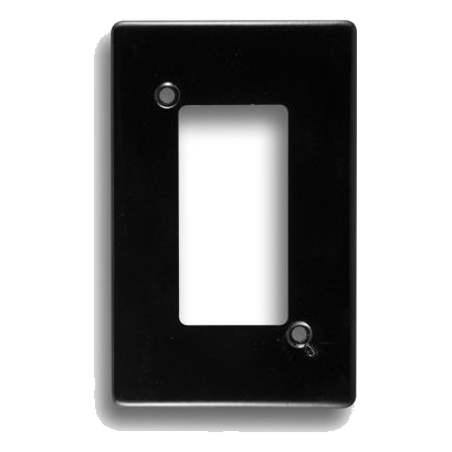 Crabtree Classic 6587/108 2X4 4 Lever Cover Plate, Black