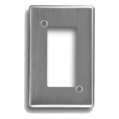 Crabtree Classic 6587/511 2X4 4 Lever Cover Plate, Satin Chrome
