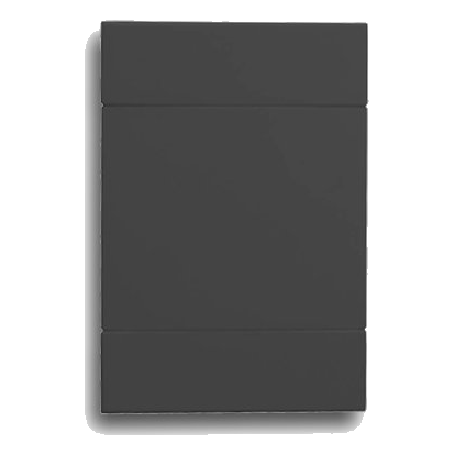 Major-Tech Veti 2 2Vc161 2X4 Blank Cover Plate, Charcoal