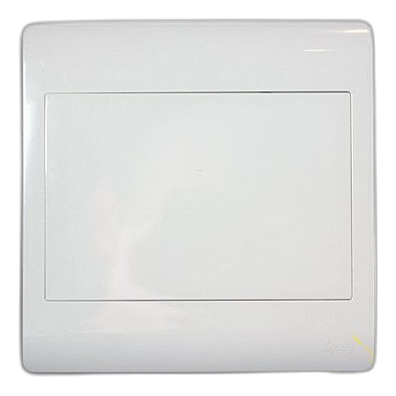 Synerji 4X4 Blank Cover Plate, White