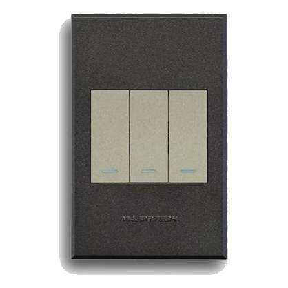 Major-Tech Veti 3 3V1000Tg 2X4 Dimmer Switch, Graphite