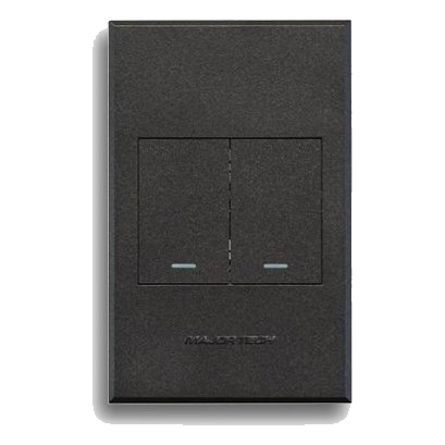 Major-Tech Veti 3 3V102Gg 2X4 Dimmer + 2 Way Switch, Graphite