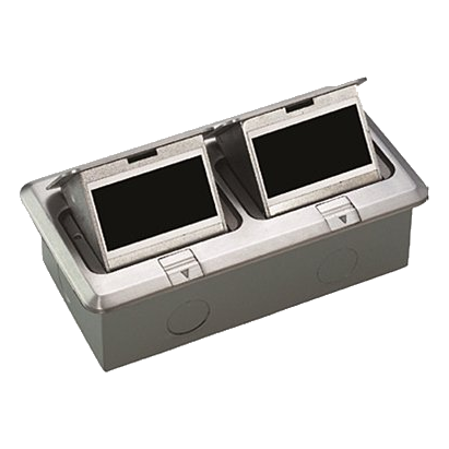 Onesto Fb-Spu-12L Aluminium 6 Module Floor Socket