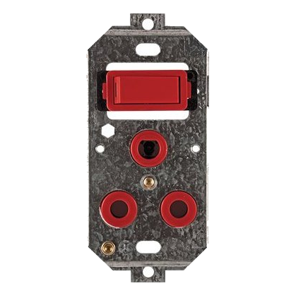 Crabtree Classic 6896D 2X4 Dedicated Socket On Yoke, Red