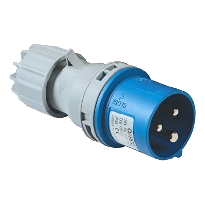 Cee Industrial Plug 32Amp 3 Pin, Ip44