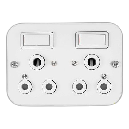 Crabtree Classic 7392/001P Double Socket, White