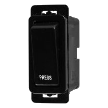 Crabtree Classic 2448/008 Bell Press Switch Module, Black