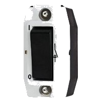 Crabtree Classic 2460/008Cl 20Amp 2 Pole Isolator Module, Black